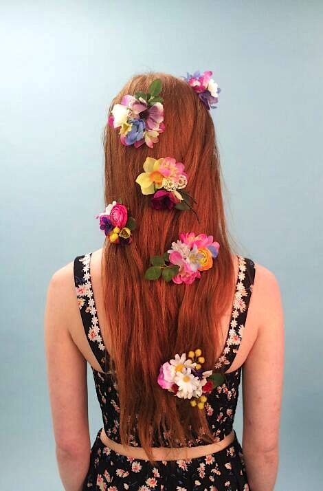 flower hair clips flower hair clips flowers  hair hair clips