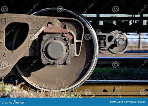 parts   freight railcar stock image image  industrial rusty