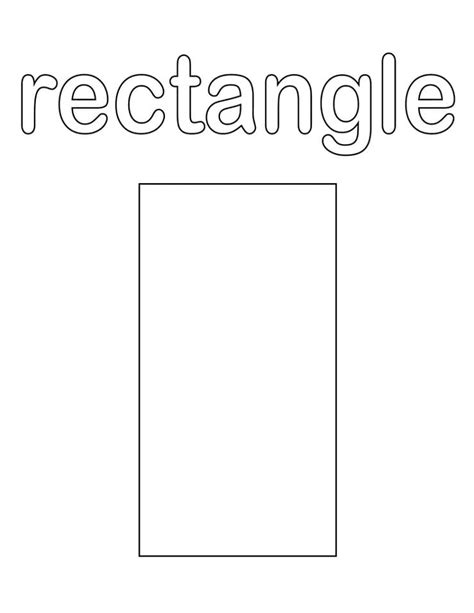rectangle coloring page  printable coloring pages  kids