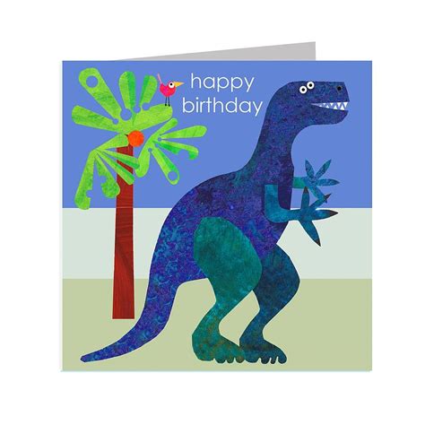 happy birthday dinosaur card   stileman publishing