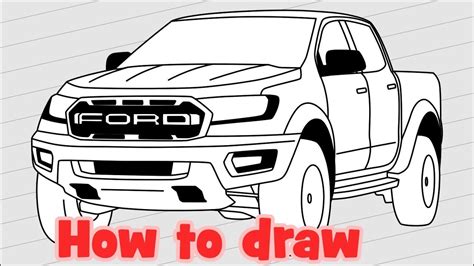 draw  pickup ford ranger raptor  youtube