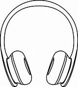 Headphones Headphone Coloring Clipartbest Clipartmag sketch template