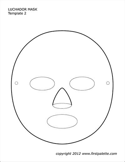 luchador mask templates  printable templates coloring pages