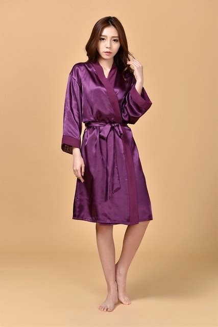 Top Quality New Red Chiese Women Silk Chiffon Robe Sexy Kimono Bath