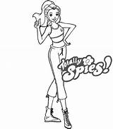 Totally Spies Coloring Pages sketch template