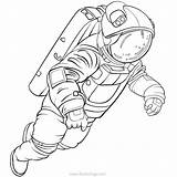 Astronaut Spacesuit Xcolorings sketch template