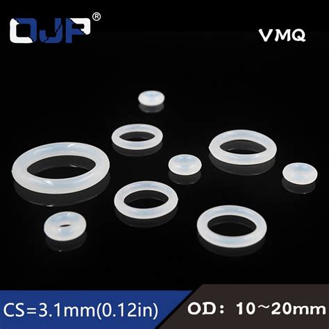 10pcs Lot Silicon Ring Silicone Vmq O Ring 3 1mm Thickness Od10 11 12