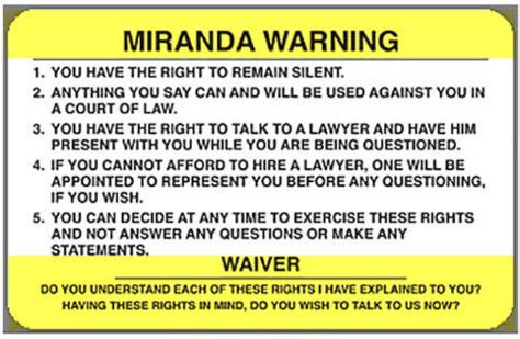 miranda rights   miranda warning required   dui case