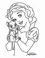 Snow Coloring Pages Disney Printable Color Nemo Drawing Finding Kitten Book Dwarfs Seven Print Princess Adult Crush Sheets Darla Holding sketch template