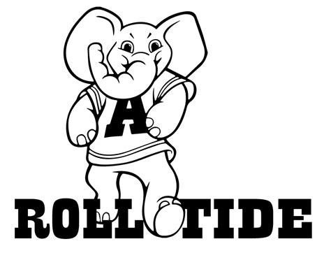roll tide coloring pages coloring pages
