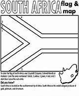 South Flag African Africa Coloring Clipart Pages Crayola Color Print Clipground Popular sketch template