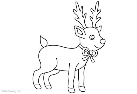 christmas reindeer coloring pages  printable coloring pages