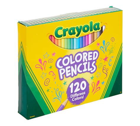 crayola  colored pencils color chart