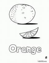 Orange Coloring Pages Color Kids Fruit Fruits Worksheets Printable Worksheet Preschool Books Clipart Print Comments Recommended Colors Library Hellokids Getcolorings sketch template