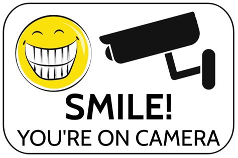 smile youre  camera security template postermywall