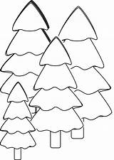 Outline Trees Christmas Tree Coloring Printable Pages Clipart Clip Clker Cliparts Vector Library Large sketch template