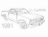 Camino El Coloring Pages Car Cars Drawing Sketch Sketchite sketch template