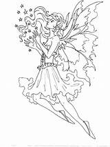 Coloring Pages Amy Brown Fairy Fairies Color Book Print Sprite Colouring Artist Fantasy Fae Elf Mythical Mystical Wings Elves Adults sketch template
