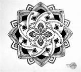 Mandala Tattoo Dotwork Sketch Drawing Alisa Tattoos Mandalas Geometric Drawings Henna Flower Large Sleeve 3rd Uploaded December Which sketch template