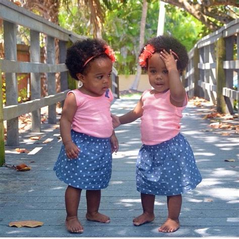 cutest twins  twin baby girls baby love black twin babies