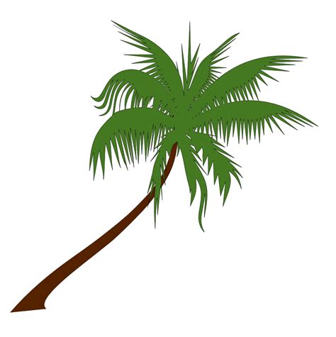 Clip Art Palm Tree Leaves Clipart Wikiclipart