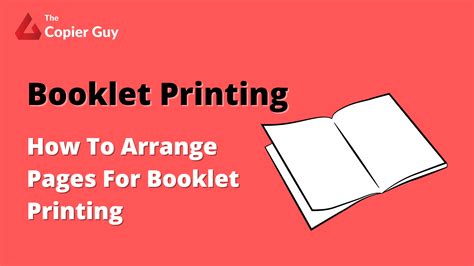 arrange pages  booklet printing  copier guy