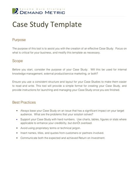 case study template case study template case study study