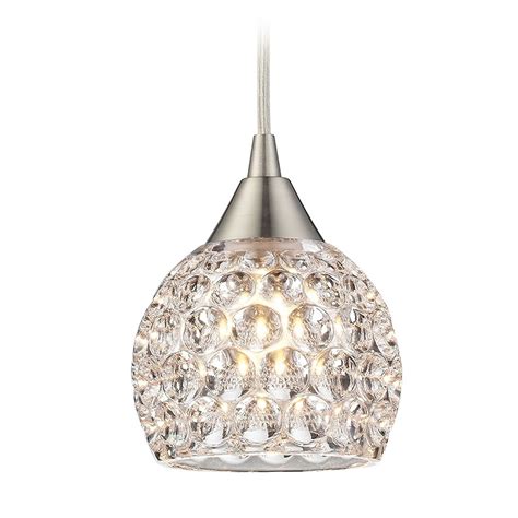 Crystal Mini Pendant Light With Clear Glass 10341 1