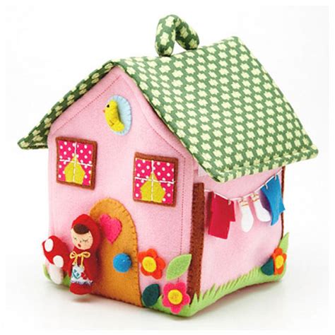 Dollhouse Minis Felt Fairy Houses