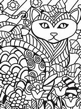 Katten Volwassenen Katzen Erwachsene Kleurplaten sketch template
