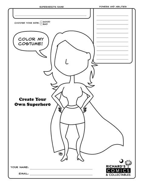 superhero girl template girl scout   superhero coloring
