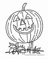 Coloring Pumpkin Halloween Pages Color Scary Pumpkins Printable Kids Sheets Jack Spooky Printables Print Lantern Candy Smiling Lanterns Popular Holiday sketch template