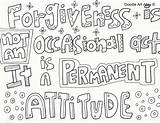 Forgiveness Coloring Pages Doodle Alley Jr King Luther Martin Quote Mlk Sheets Kids Quotes Permanent Occasional Attitude Act sketch template