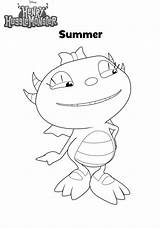 Henry Summer Coloring Hugglemonster Pages Kids Kenny Fun Votes sketch template