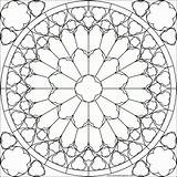 Coloring Pages Stained Glass Window Popular Windows sketch template