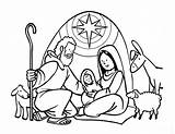 Nascimento Natal Pintar Tudodesenhos Kerst Nativity Gesu Presepio sketch template