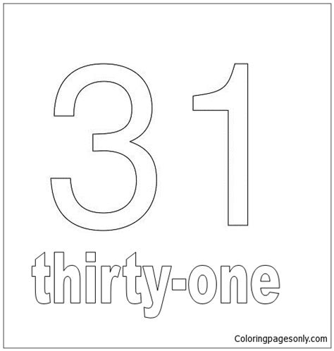 number   coloring page  printable coloring pages