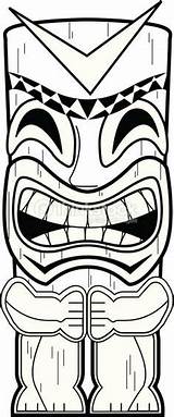 Tiki Totem Mask Hawaiian Tikki Lanta Koh Luau Tatouage Coloriage Masks Hawaianos Vaiana Totems Poles Aloha Masque Coloriages Hawaiana Déco sketch template