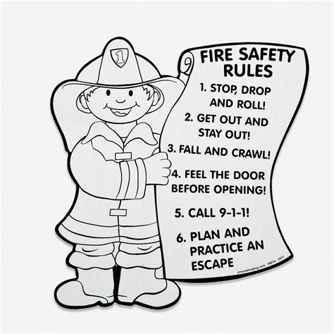 joe blog fire safety coloring pages  print