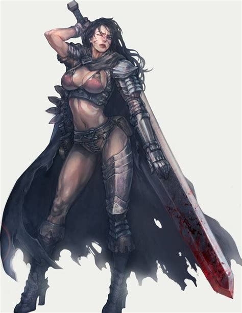 Berserk Warrior Woman Fantasy Warrior