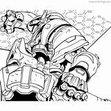 Overwatch Bastion Xcolorings sketch template