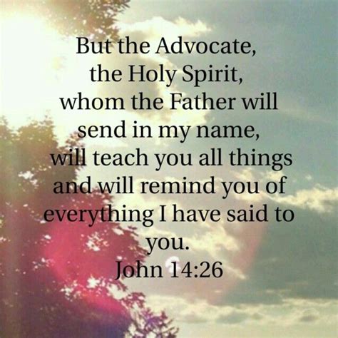 Verse Of The Day John 14 26 Kjv Highland Park Baptist