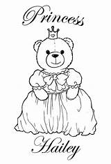 Coloring Pages Name Princess Girls Names Hailey sketch template
