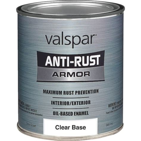 valspar  series  anti rust armor oil gloss enamel gloss clear  qt walmartcom