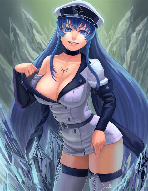 esdeath busty villain pinup esdeath rule 34 images superheroes pictures pictures sorted