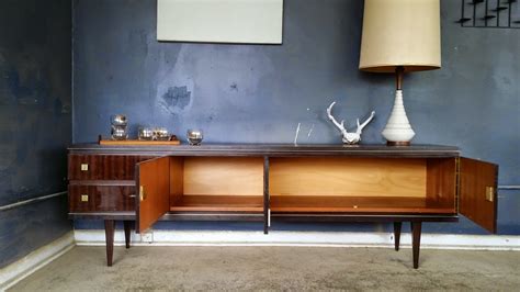 vintage ground awesome german mid century  media console credenza