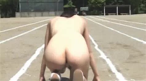 real asian girls run a naked track and field part2