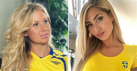 Battle Of The Babes Swedens Sexiest Fans Prepare For Epic England