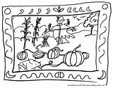 Coloring Scene Pages Autumn Fall Scenes Color Printable Popular Getcolorings sketch template