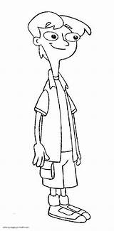 Coloring Pages Printable Jeremy Phineas Ferb Animations sketch template